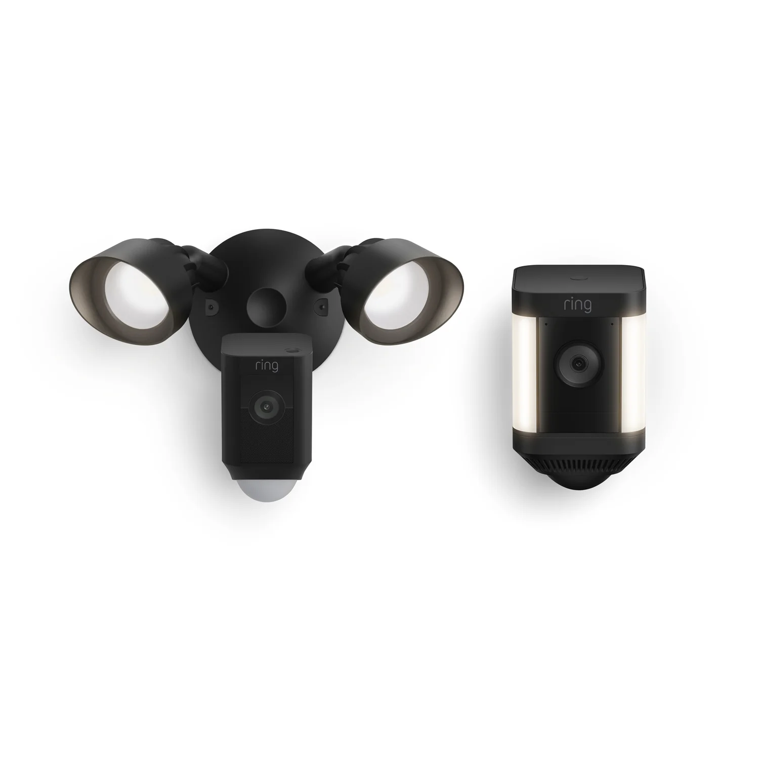 Front and Backyard Enhanced Kit (Spotlight Cam Plus Battery + Floodlight Cam Wired Plus)